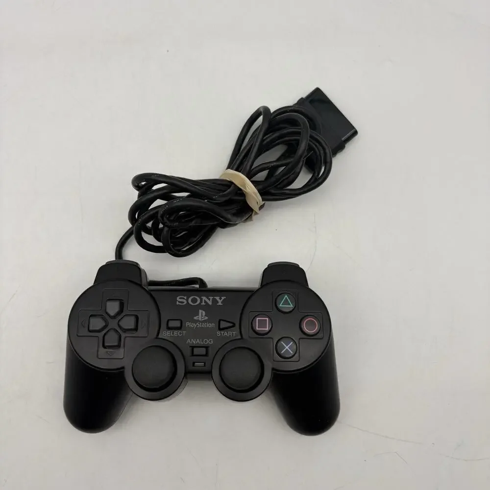 OEM Sony PlayStation 2 Wired Dualshock 2 Analog Controller Black SCPH-10010 PS2
